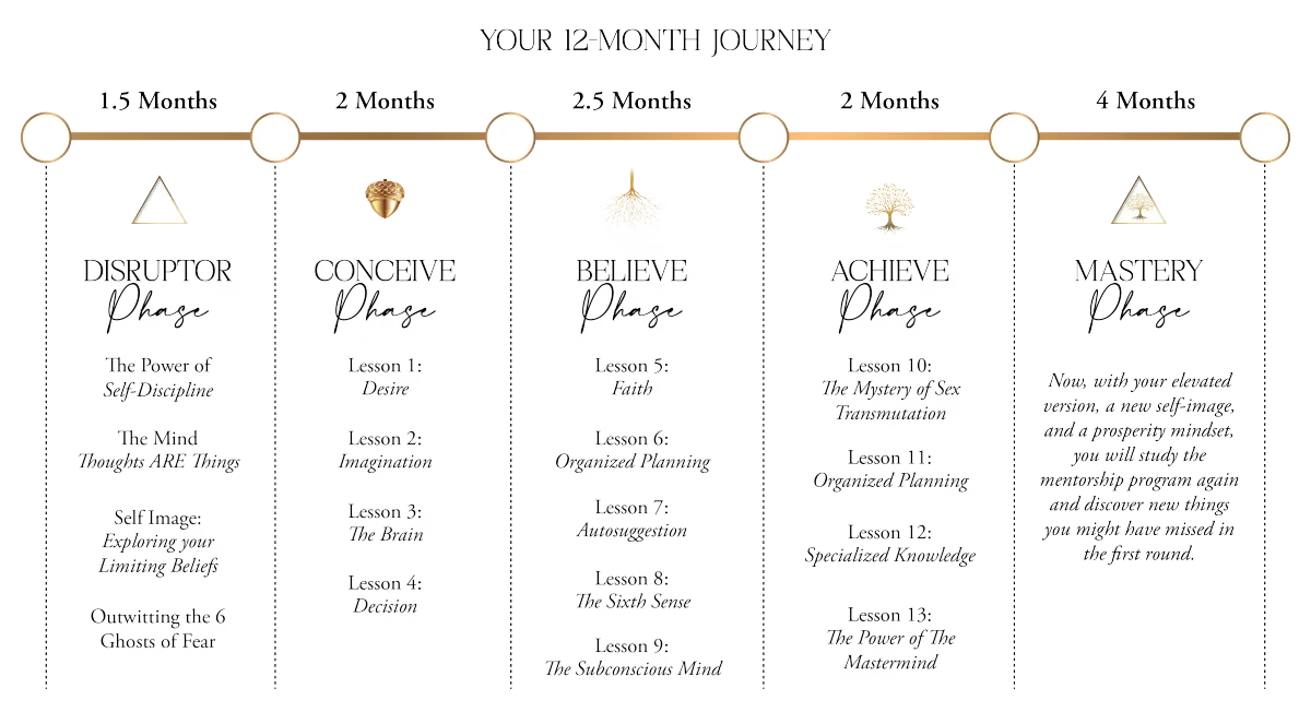 Your Journey With Us — Think and Grow Rich Mentorship Programme process